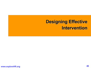 Designing Effective  Intervention  
