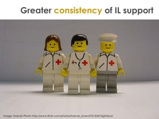 Greater consistency of IL support
Image: Forever Photo http://www.flickr.com/photos/forever_lover/57612567/lightbox/
 