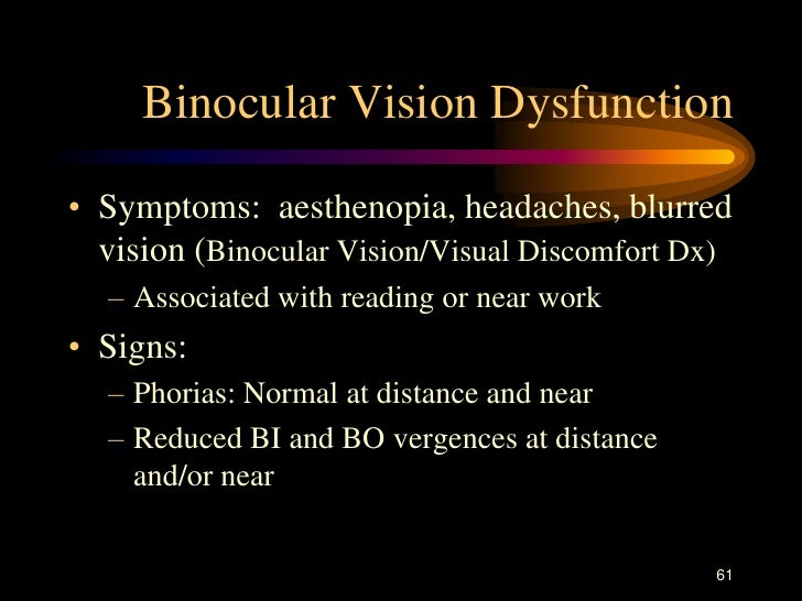 Binocular vision dysfunction test nipodschools