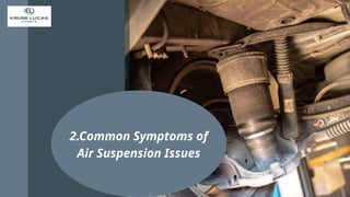 Common Air Suspension Problems And Solutions