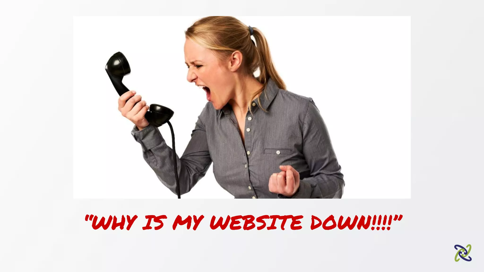 “WHY IS MY WEBSITE DOWN!!!!”
 