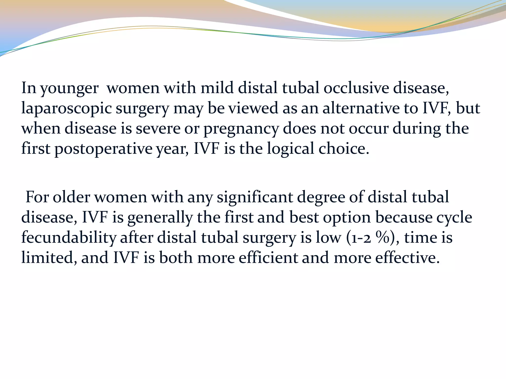Diagnosis and classification of tubal factor infertility | PPTX