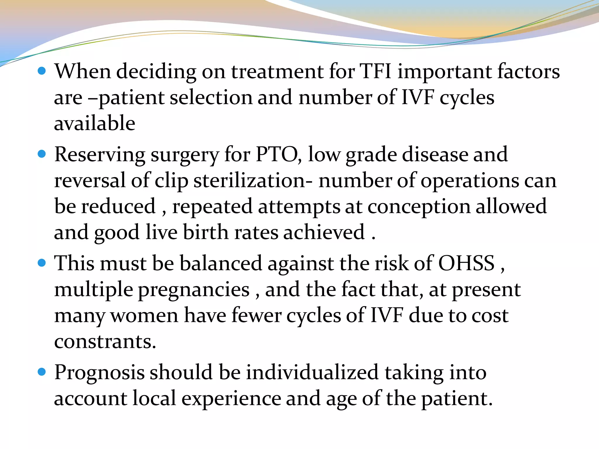 Diagnosis and classification of tubal factor infertility | PPTX