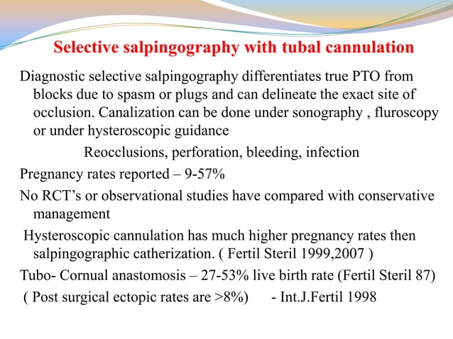 Diagnosis and classification of tubal factor infertility | PPTX ...