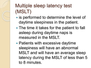 Mslt Form Diagnosis and investigations of Obstructive sleep apnea | PPTX