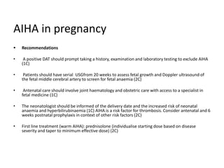 Diagnosis and management of aiha | PPTX