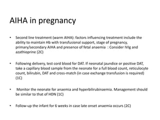 Diagnosis and management of aiha | PPTX
