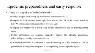 Diagnosis and management protocol of malaria | PPTX