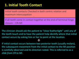 Tooth Contact Exceptions Diagnosis and periodontal consideration in fdp | PPTX