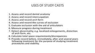 Study Cast Log Diagnosis and Space analysis in Orthodontics.pptx