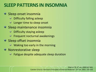 Diagnosis and Treatment Insomnia for primary care physician | PDF