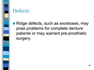 Diagnosis and treatment planning in complete denture patients | PPTX