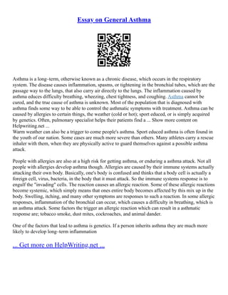 Diagnosis Asthma | PDF