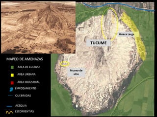 AREA URBANA 
AREA INDUSTRIAL 
EMPOZAMIENTO 
---- 
QUEBRADAS 
ACEQUIA 
ESCORRENTIAS 
AREA DE CULTIVO 
MAPEO DE AMENAZAS  