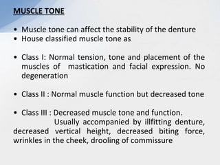 Diagnosis in complete denture | PPTX