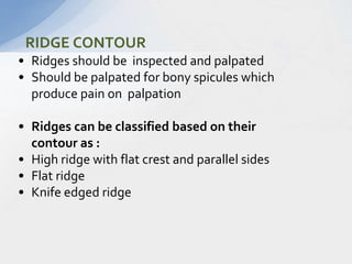 Diagnosis in complete denture | PPTX