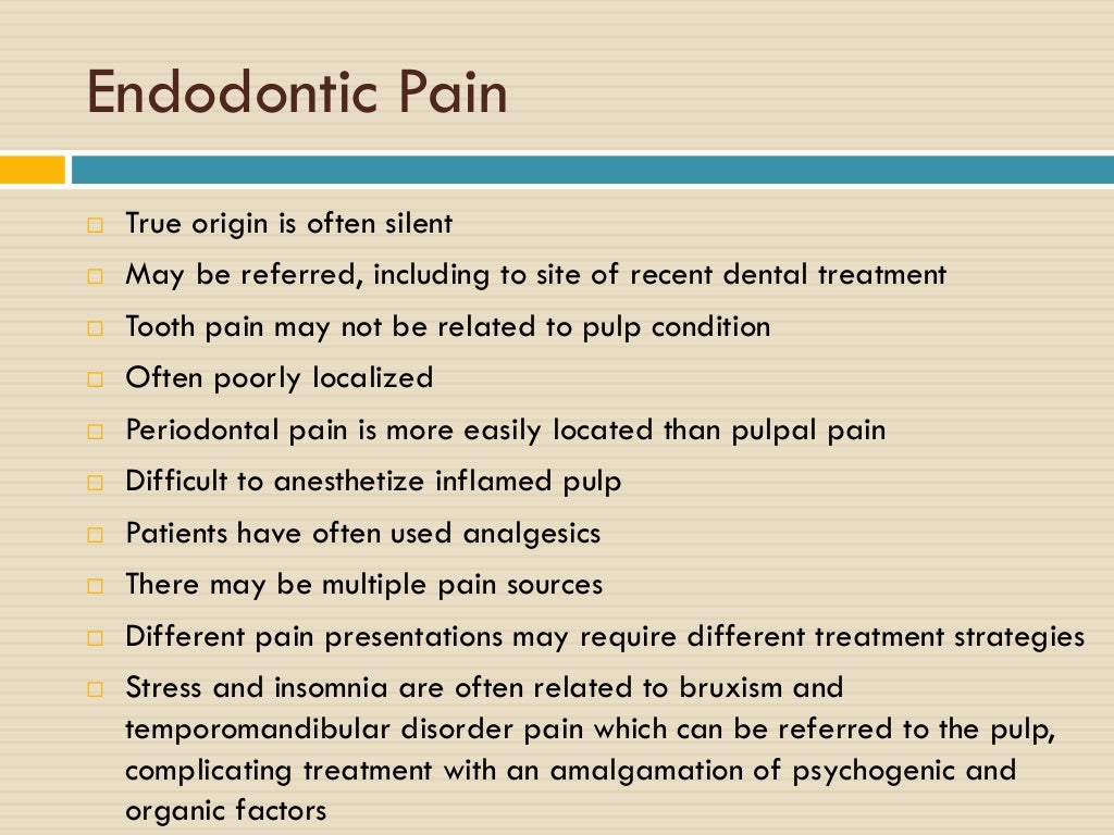 Diagnosis in Endodontics