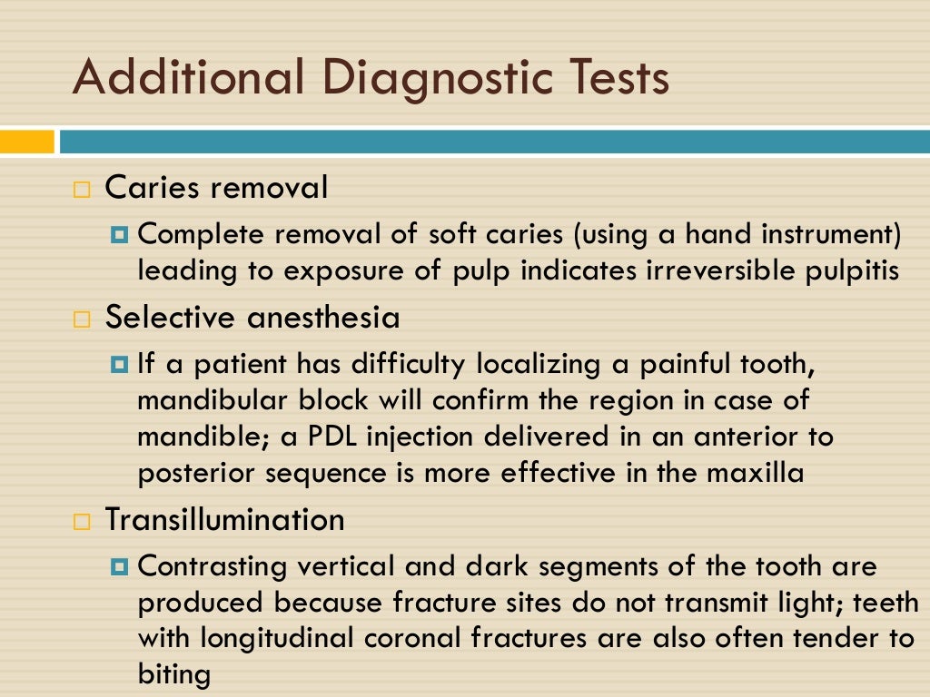 Diagnosis in Endodontics