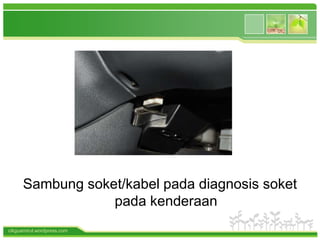 cikguamirul.wordpress.com
Sambung soket/kabel pada diagnosis soket
pada kenderaan
 