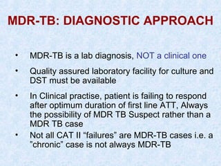 Diagnosis & management of tb in RNTCP | PPT