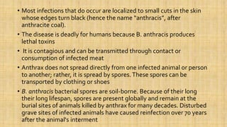Diagnosis of anthrax | PPTX