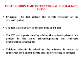 Prothrombin Normal diagnosis of bleeding and clotting disorders.pptx