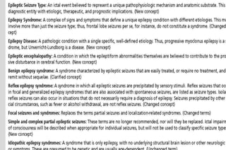 Diagnosis of epilepsy