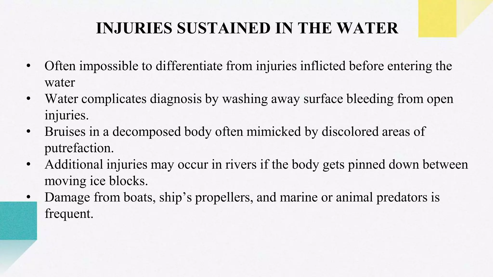 DIAGNOSIS OF INJURIES ASSOCIATED WITH DROWNING_ANEETTA JOJI_FORENSIC ...