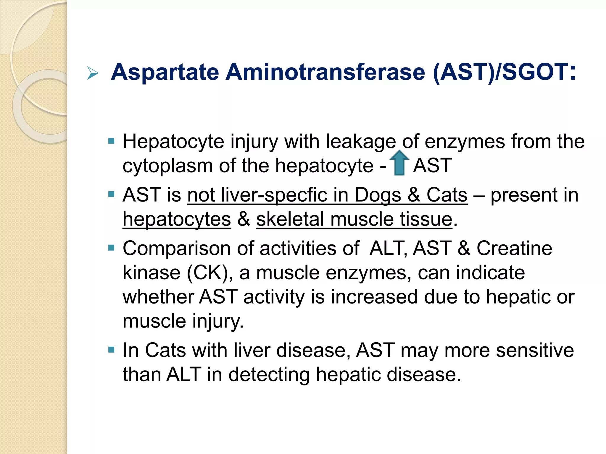 Diagnosis of Liver Disease in Dogs & Cats | PPTX