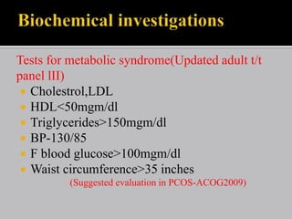 Diagnosis of PCOD | Jindal IVF Chandigarh | PPT