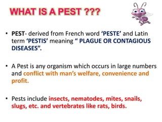 Diagnosis of pest on the basis of plant damage | PPTX