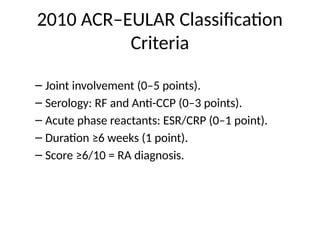Comprehensive Diagnosis of Rheumatoid Arthritis: Clinical, Laboratory ...