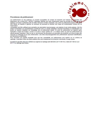 Diagnostic amiante pour la vente d'un logement