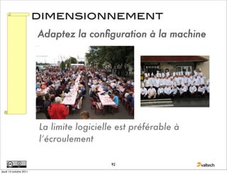 dimensionnement




                        La limite logicielle est préférable à
                        l’écroulement

                                           92
jeudi 13 octobre 2011
 