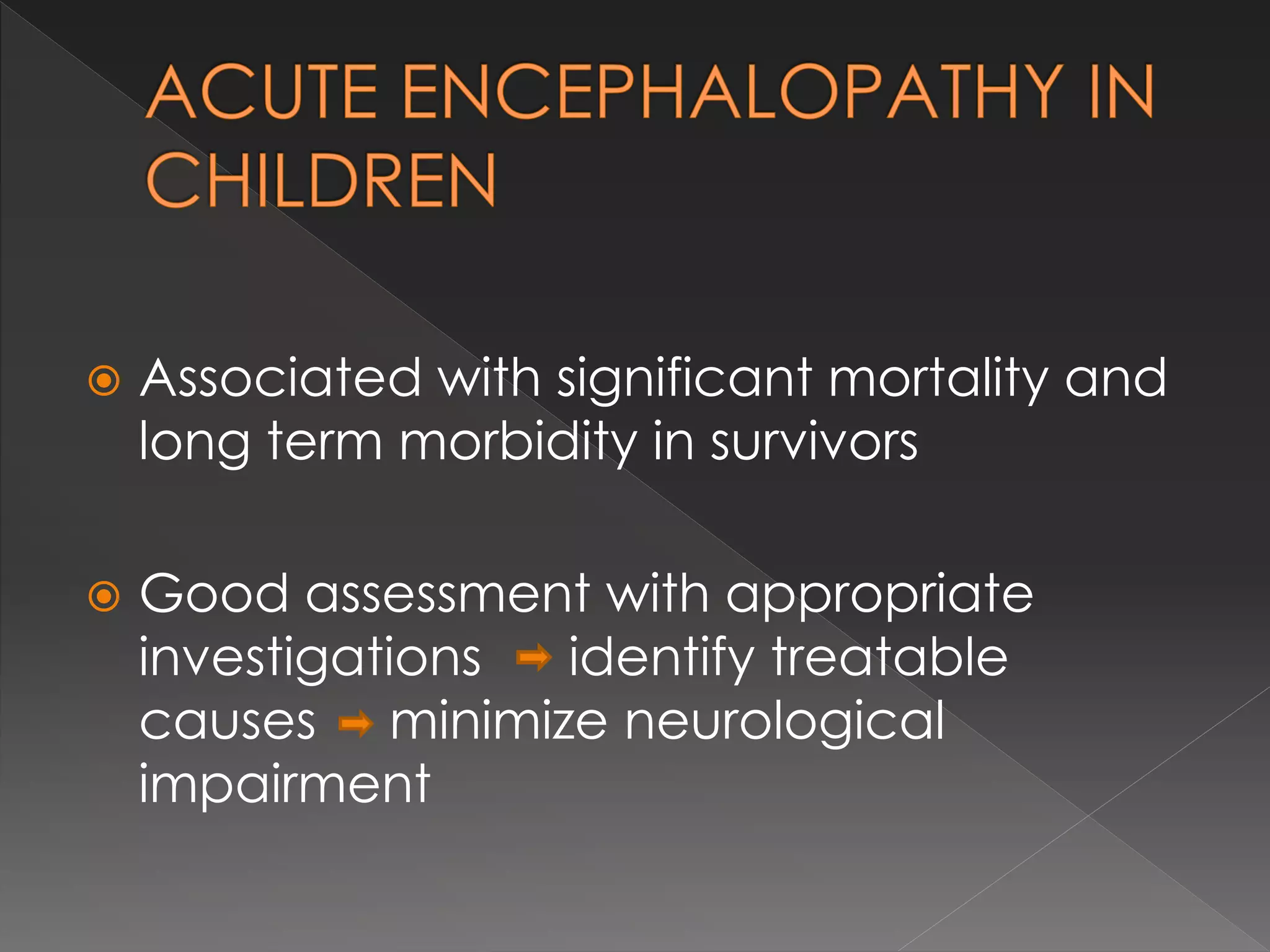 Diagnostic approach to acute encephalopathy | PPTX