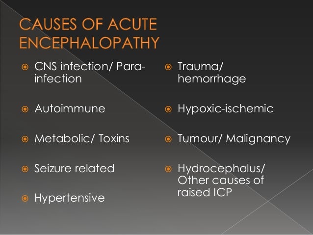 acute encephalopathy