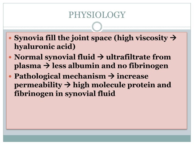 Diagnostic Approach To Knee Joint Effusion Pptx