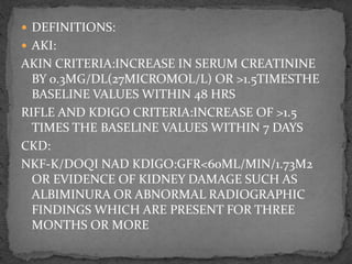 Diagnostic approach to the patient with aki | PPTX