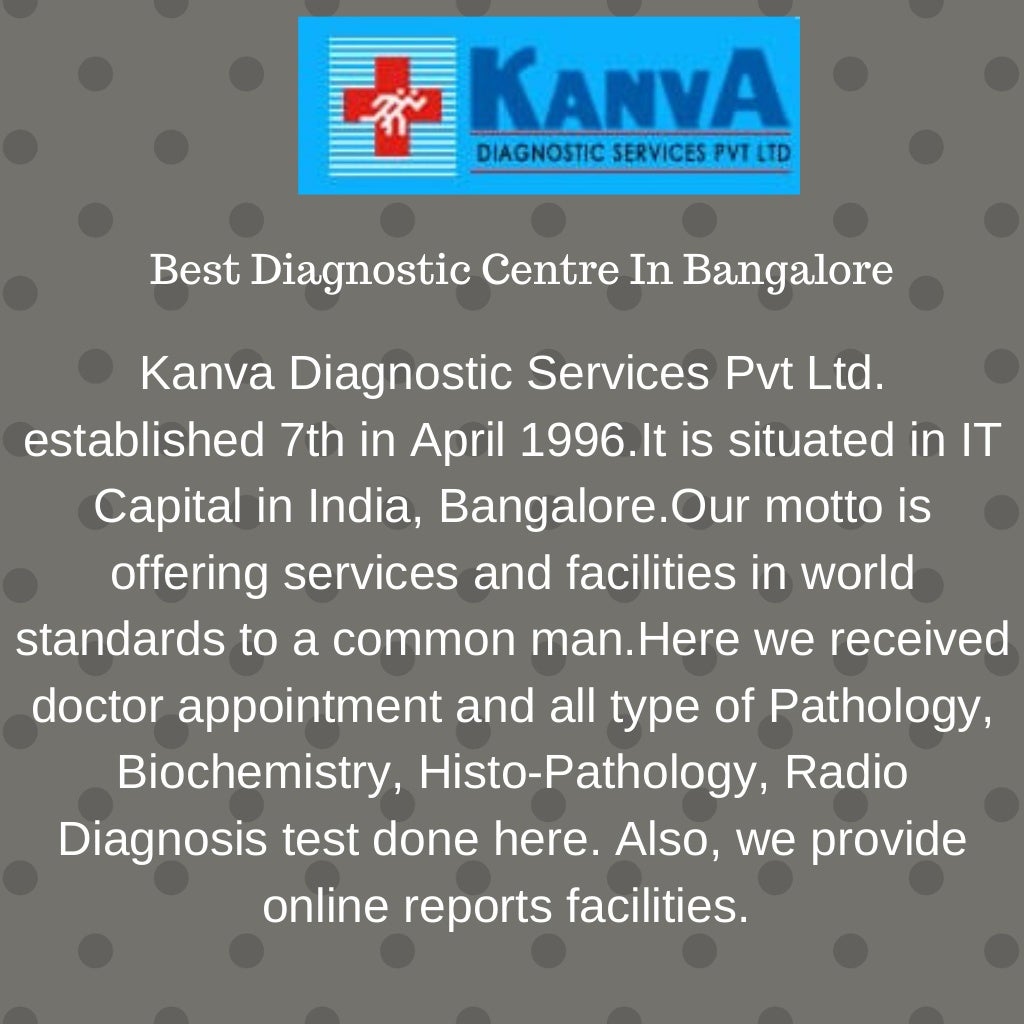 Diagnostic centre in bangalore