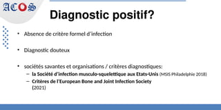 Obsense Infection Diagnostic de l'infection sur Prothèse totale de la hanche.pptx