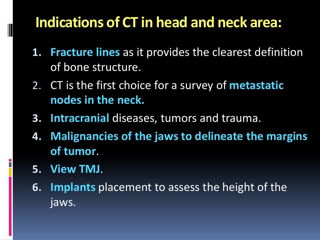 Diagnostic imaging in head and neck pathology
