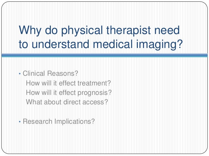 Foundations of Diagnostic Imaging for Physical Therapist