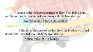 Diagnostic Blood Testing Procedures   and comprehensive