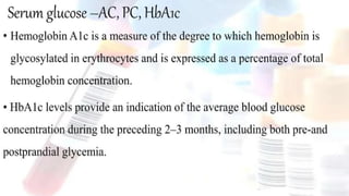 Diagnostic Blood Testing Procedures   and comprehensive