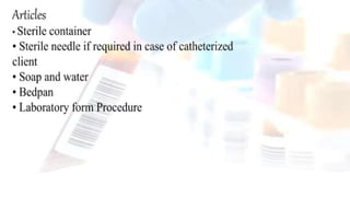 Diagnostic Blood Testing Procedures   and comprehensive