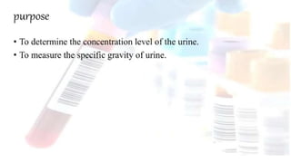 Diagnostic Blood Testing Procedures   and comprehensive
