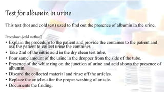 Diagnostic Blood Testing Procedures   and comprehensive