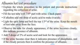 Diagnostic Blood Testing Procedures   and comprehensive