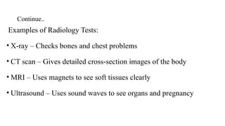 diagnostic investigation especially in laboratory | PPTX