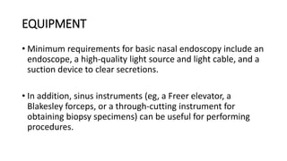 Nose Inspection Device Diagnostic nasal endoscopy | PPTX